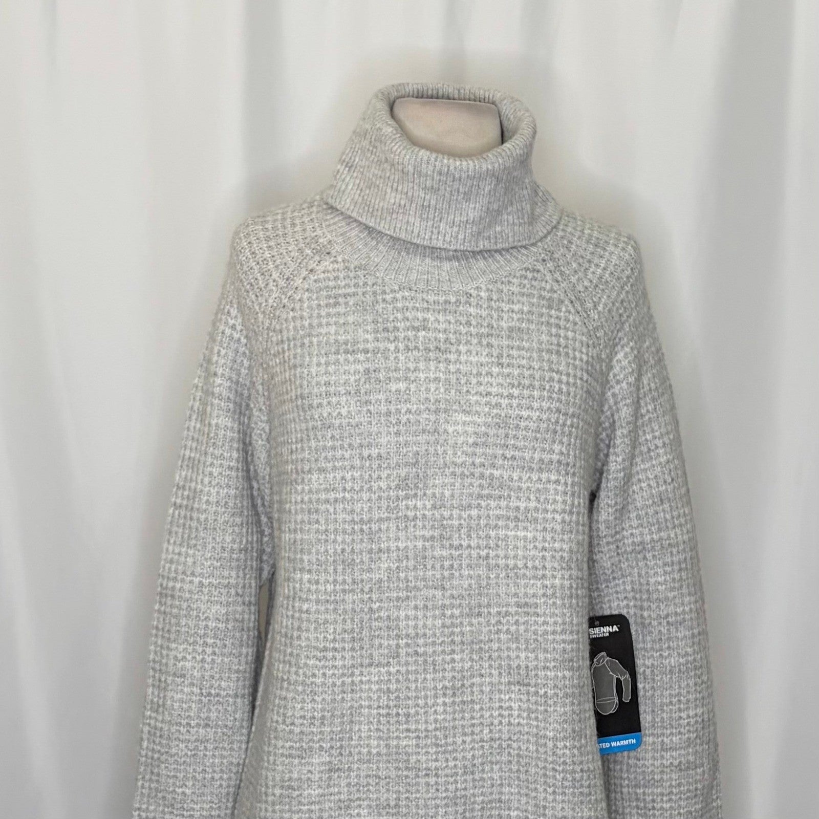 NWT!! KÜHL Sienna Sweater Turtleneck Cowl Pullover Ash Gray Knit Kuhl Medium