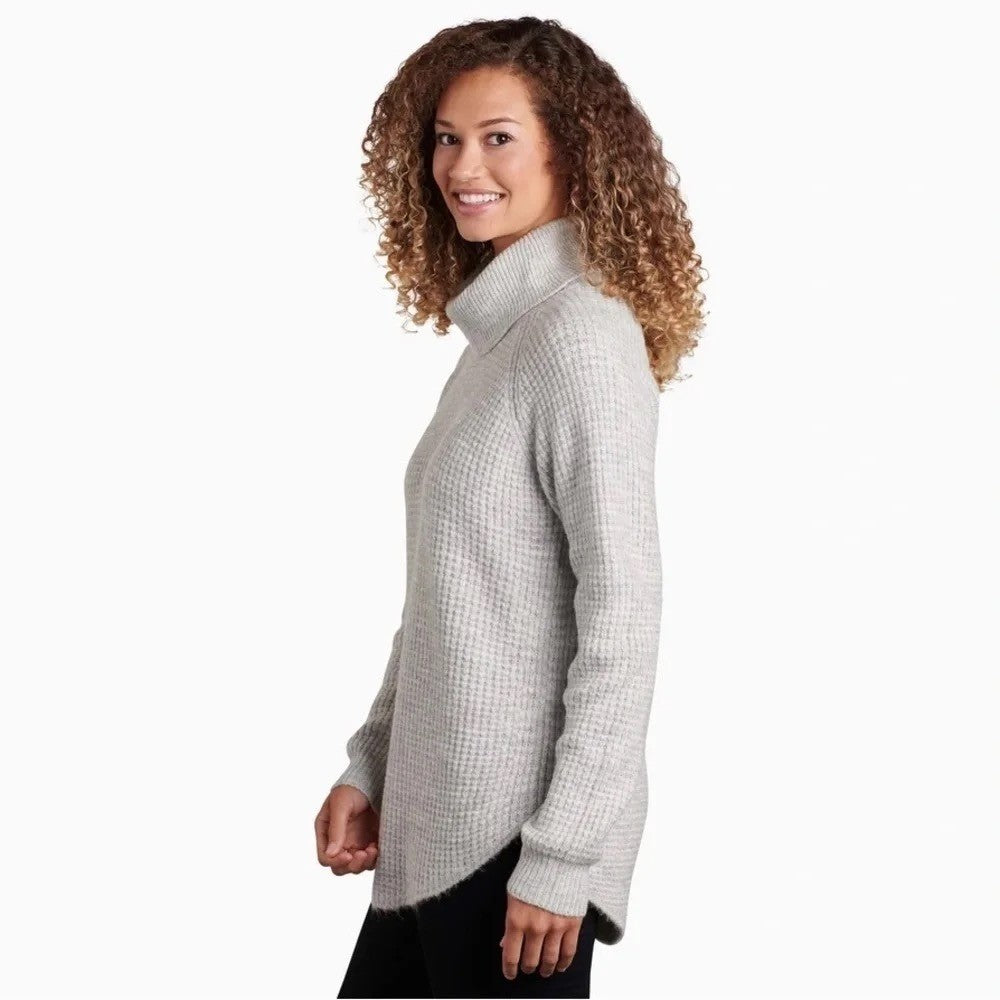 NWT!! KÜHL Sienna Sweater Turtleneck Cowl Pullover Ash Gray Knit Kuhl Medium