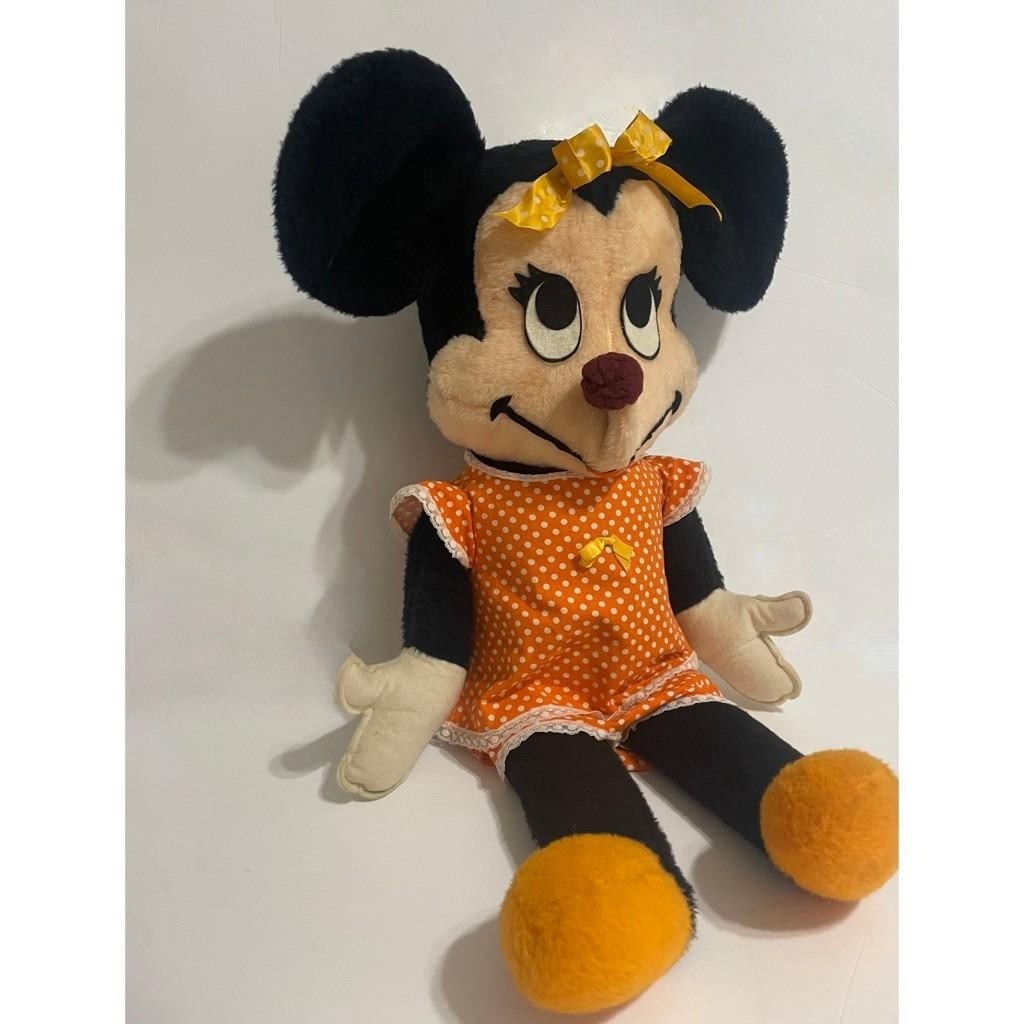 Vintage MINNIE MOUSE Plush Walt Disney Productions California Stuffed Toy