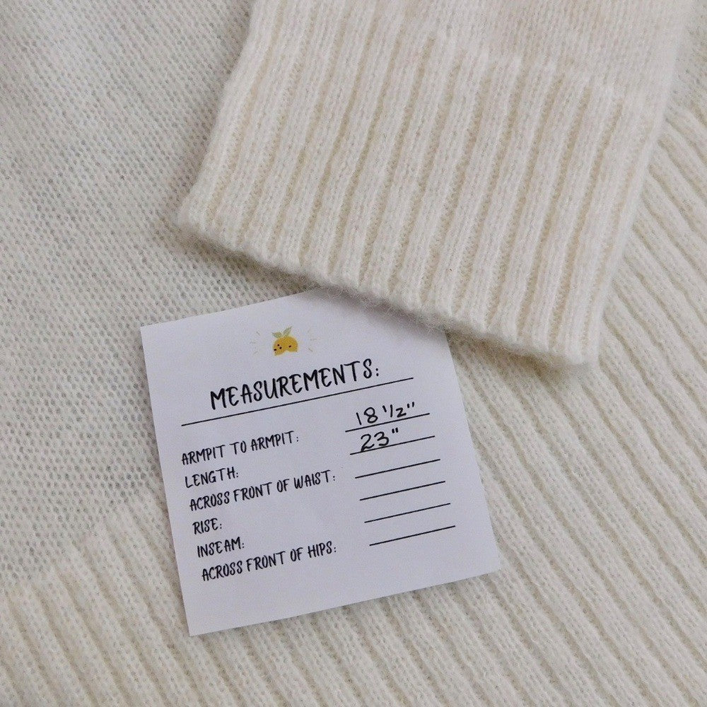 NWT!! J. CREW High Rib Pullover Sweater Wool Alpaca Solid Ivory Minimalist XXS