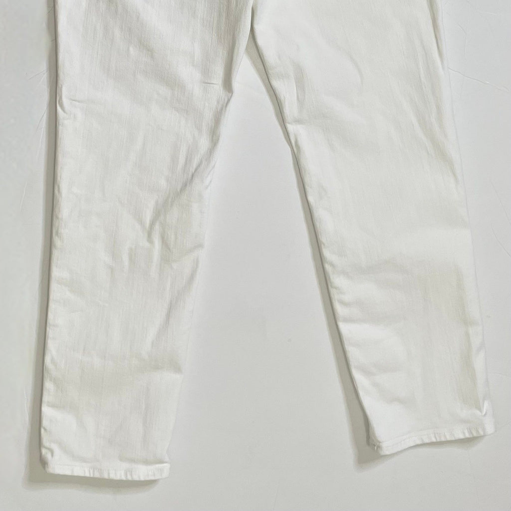 NWT!! J. CREW White Slim Jeans '03 2003 Stretch Solid White High Rise Size 29