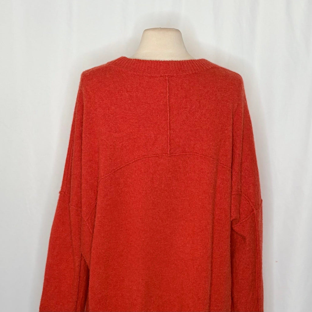 FREE PEOPLE Cashmere Mila Sweater Crew Neck Pullover Knit Oversized X-Large