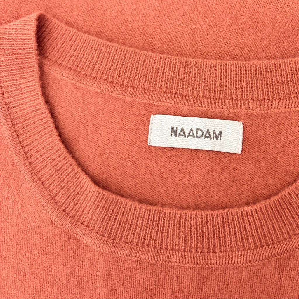 NAADAM Cashmere Crewneck Pullover Sweater Knitwear Terracotta Pink Medium