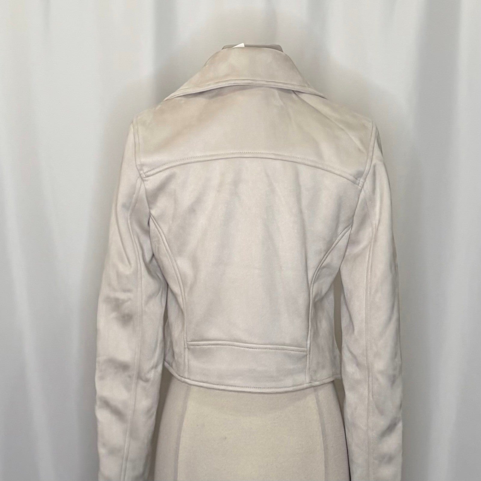 NWT!! ABERCROMBIE & FITCH Vegan Suede Moto Jacket