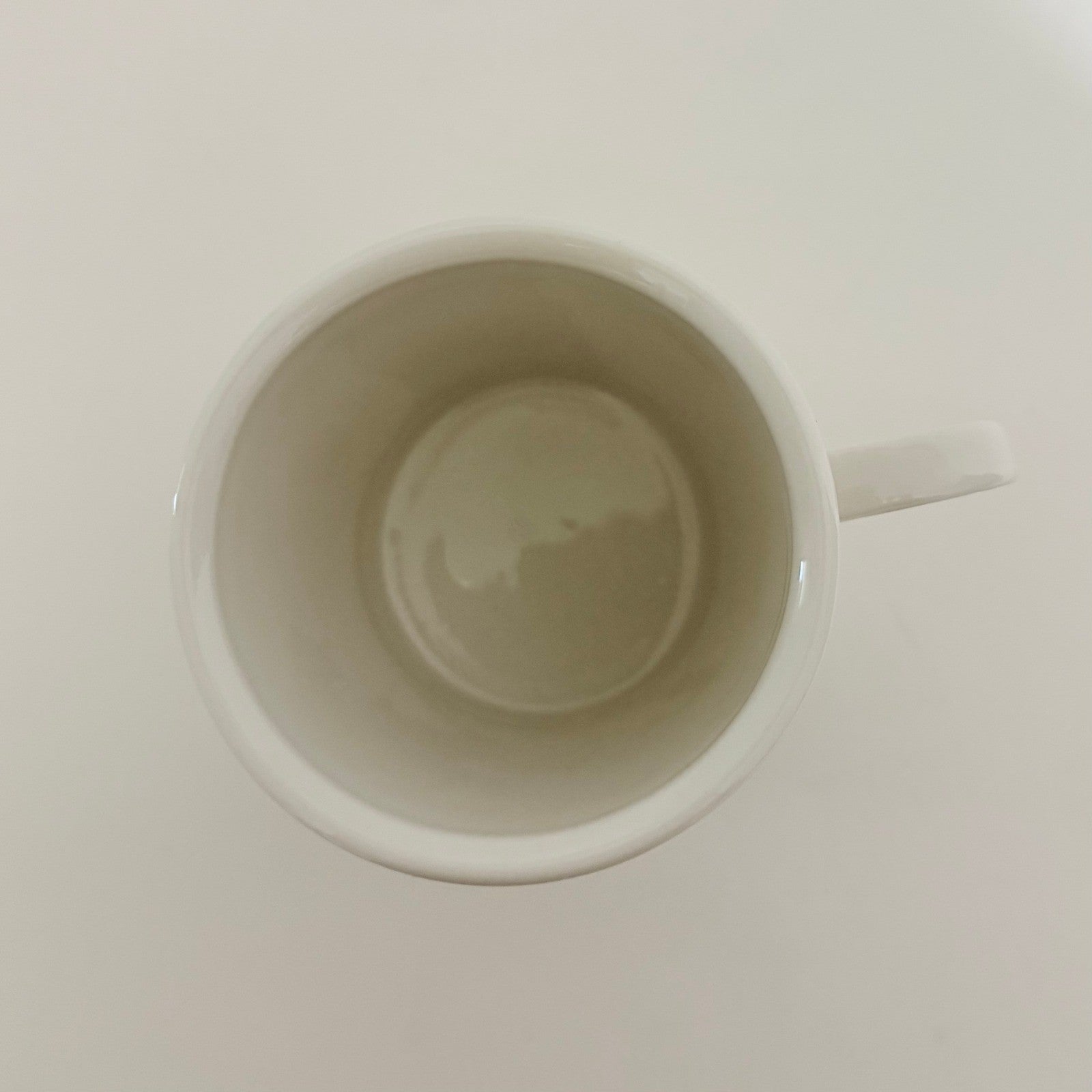 ANTHROPOLOGIE Letter "M" Monogram Mug White Minimalist Coffee Tea Farmhouse M