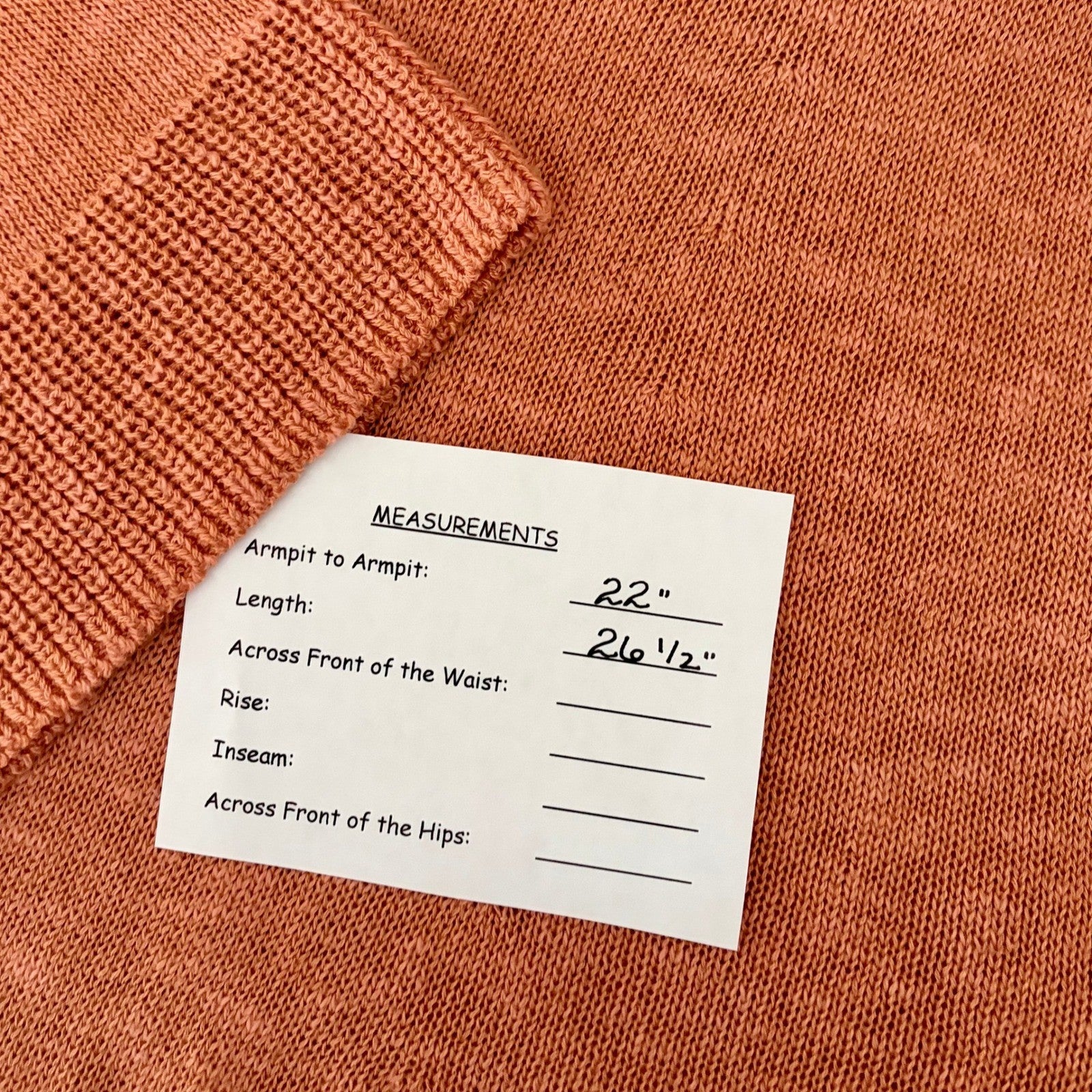 FREE PEOPLE Free-est V Neck Pullover Sweater Orange Knitwear Boho Bohemian Small