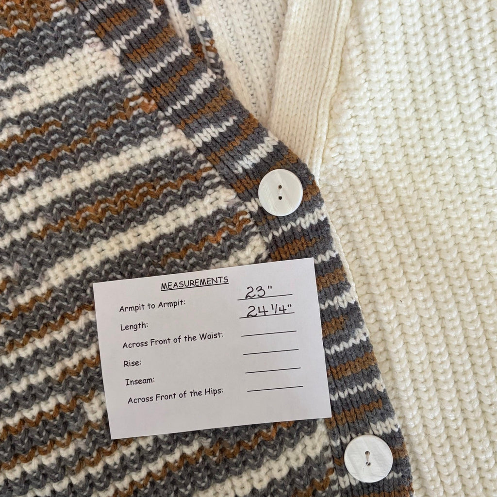 CINQ A SEPT Anabella Chunky Knit Cardigan Sweater Colorblock Space Dye Small