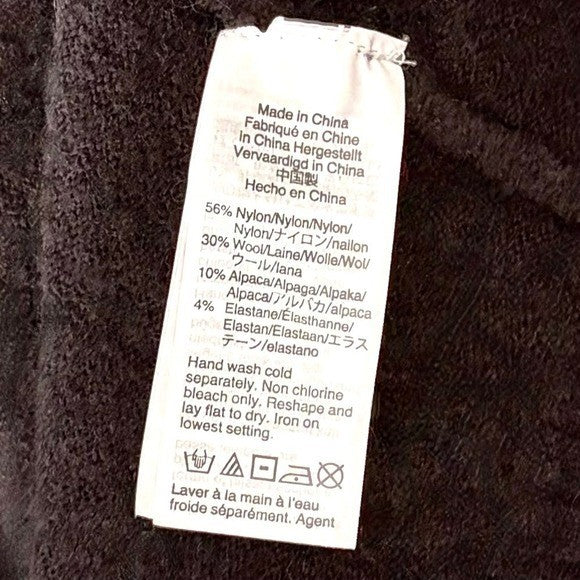 J. CREW Turtleneck Sweater Supersoft Yarn Solid Black Wool Alpaca Knit X-Small