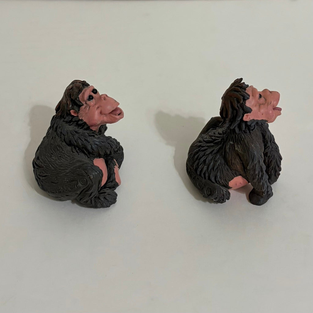 Vintage Pete Apsit NOAH'S ARK Set Two 2 Gorillas Apes Gordo Gouda Animal Figures