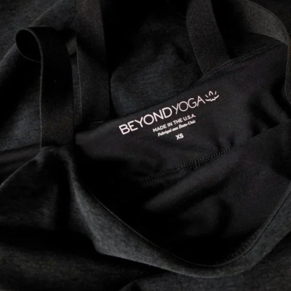 NWT!! BEYOND YOGA Spacedye Move It Dress Darkest Gray Black Night Shorts X-Small