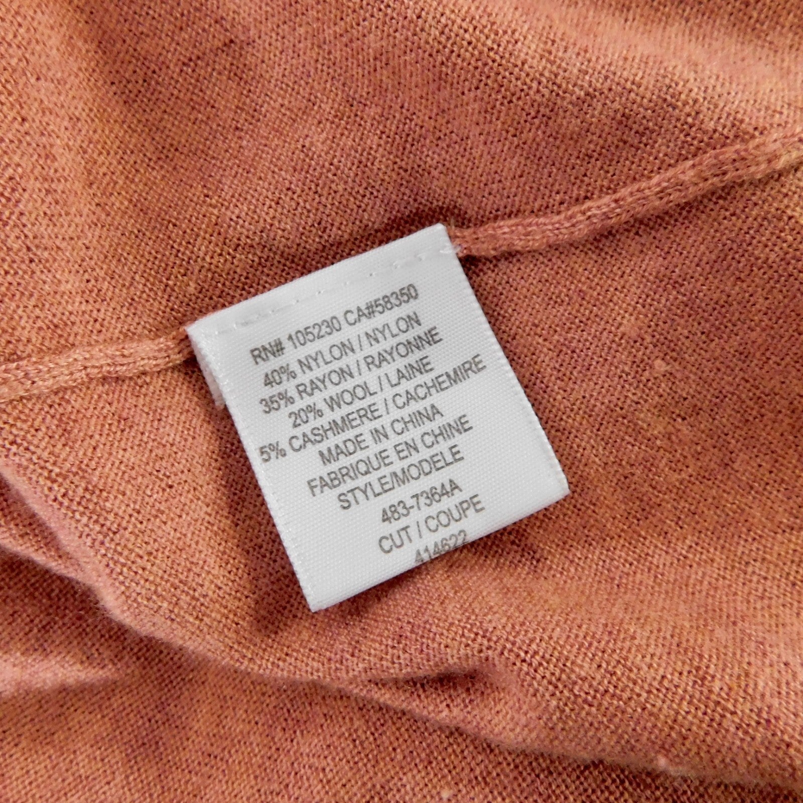 JOIE Wesley Cowl Neck Slouchy Sweater Heather Pale Clay Pullover Knit Medium