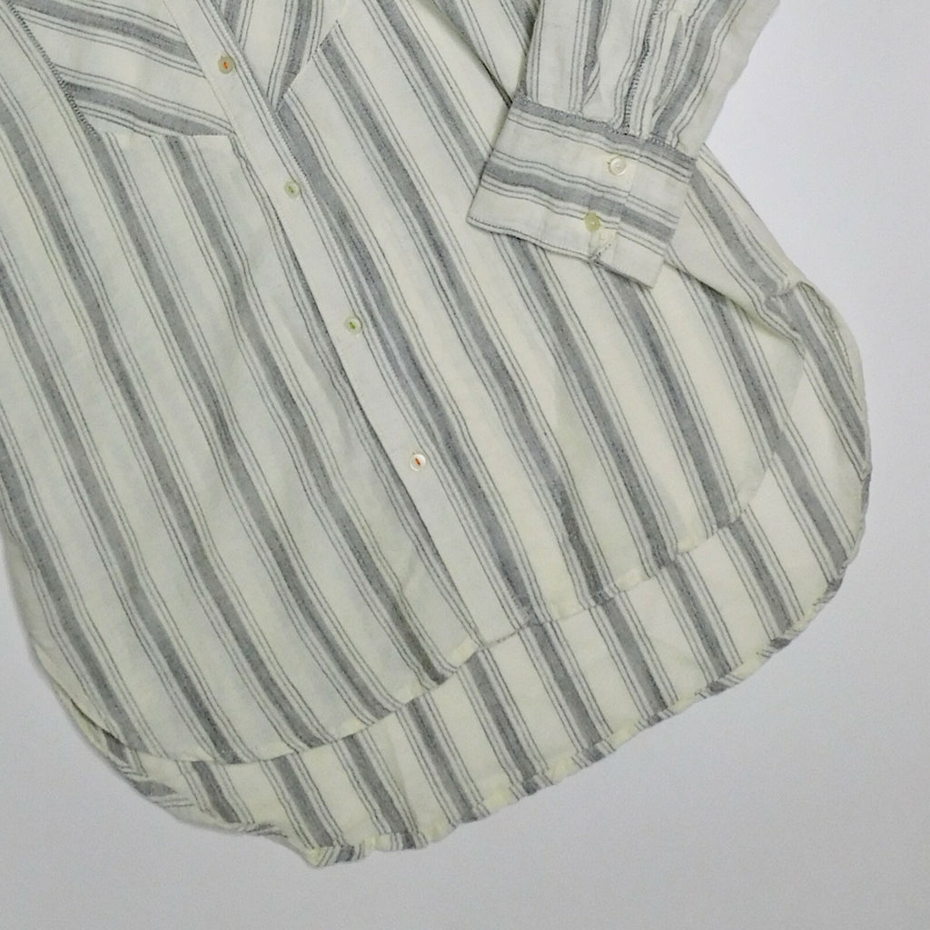 NWT!! Anthropologie LILKA Windrift Stripe Button Down Shirt Top Cotton X-Small