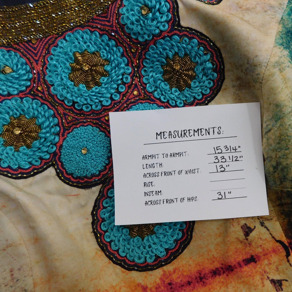 Anthropologie BHANUNI BY JYOTI Villette Dress Fit N' Flare Beaded Embellished 2