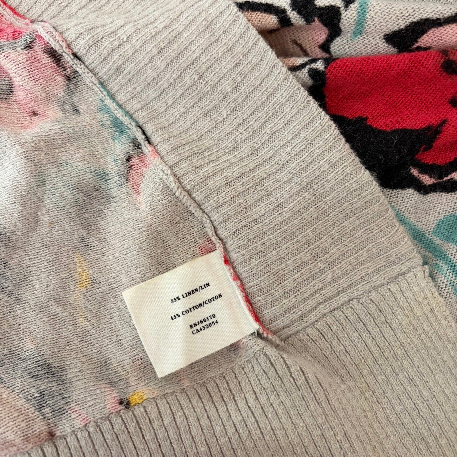 Anthropologie SPARROW Flora Exemplar Long Duster Cardigan Sweater Linen Medium