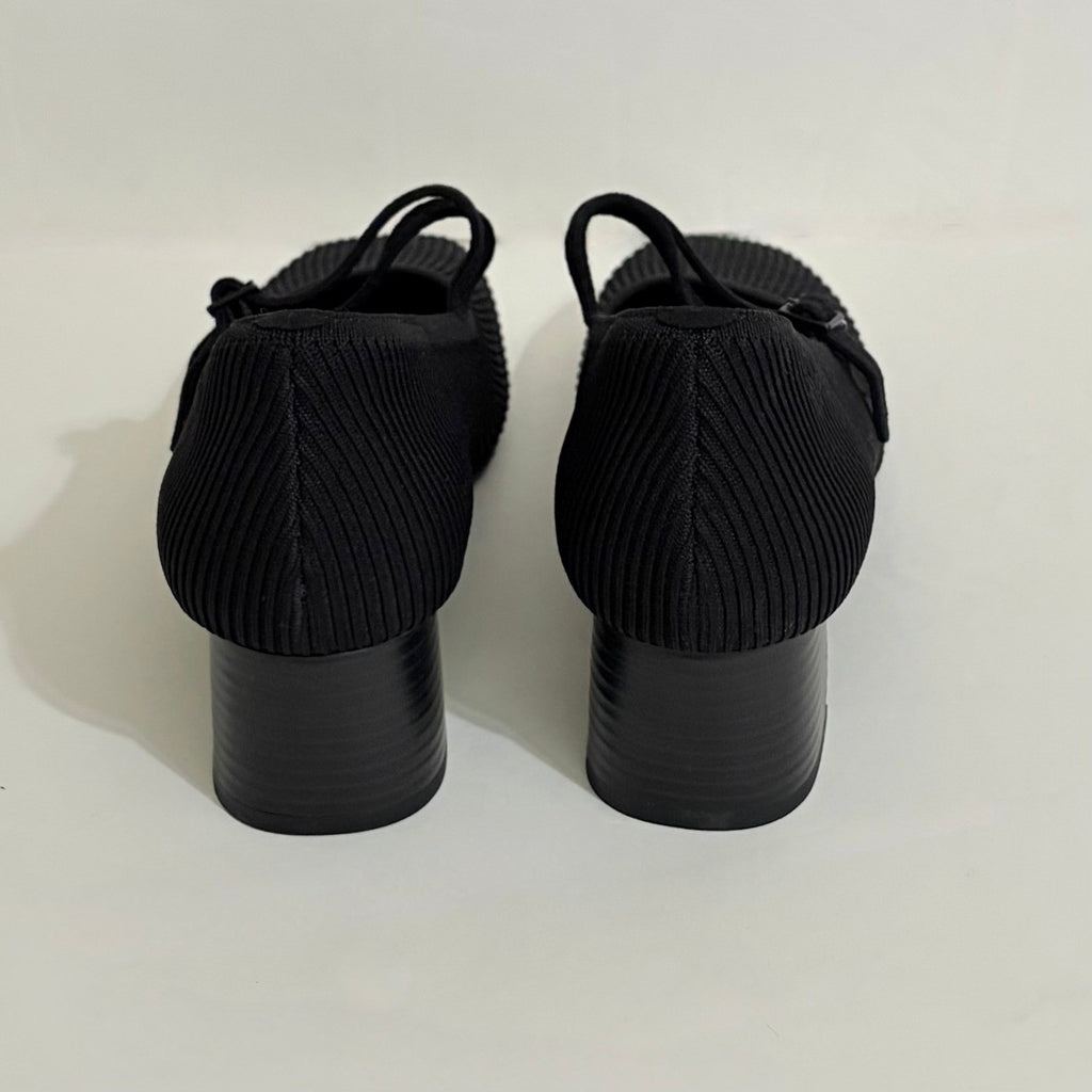 VIVAIA Mary Jane Knit Heels Black Eco Friendly Comfort Work Shoe 41.5 US 10