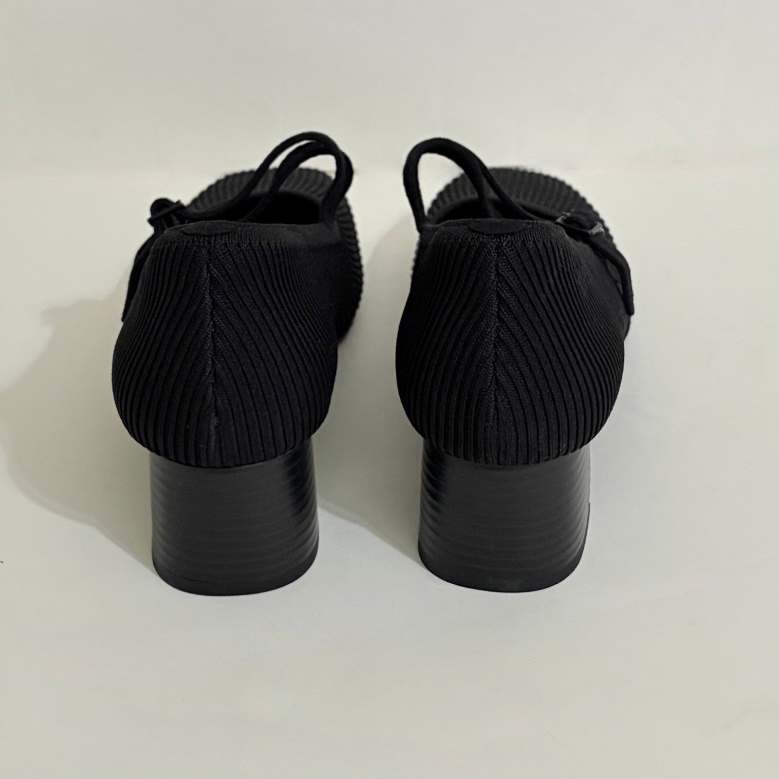 VIVAIA Mary Jane Knit Heels Black Eco Friendly Comfort Work Shoe 41.5 US 10