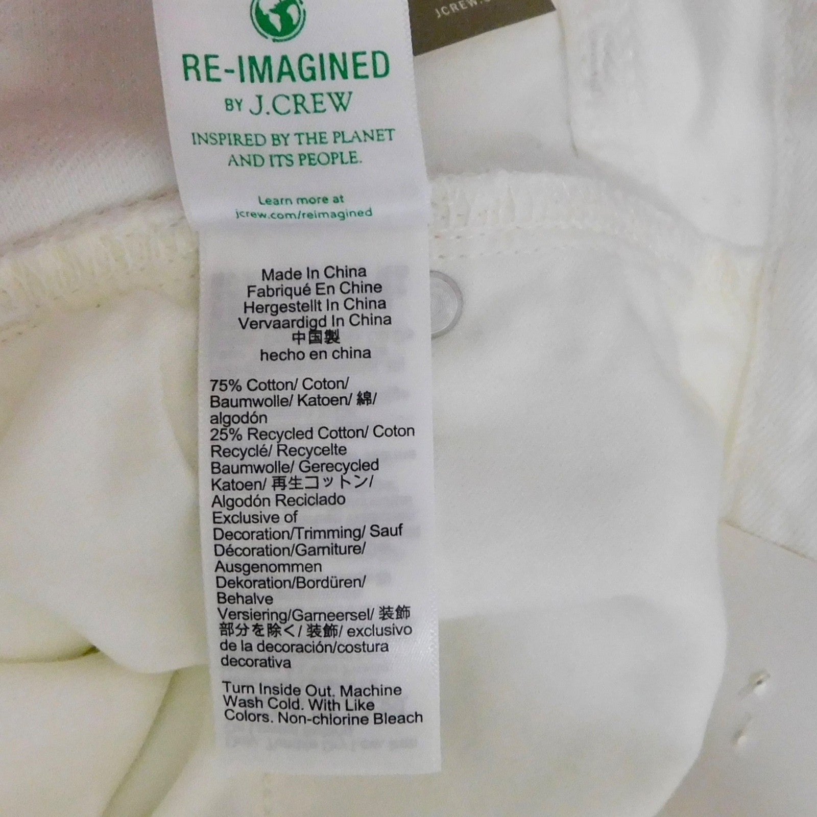 NWT!! J. CREW Petite Slouchy Jeans Solid White Denim Button Fly 29P 29 Petite