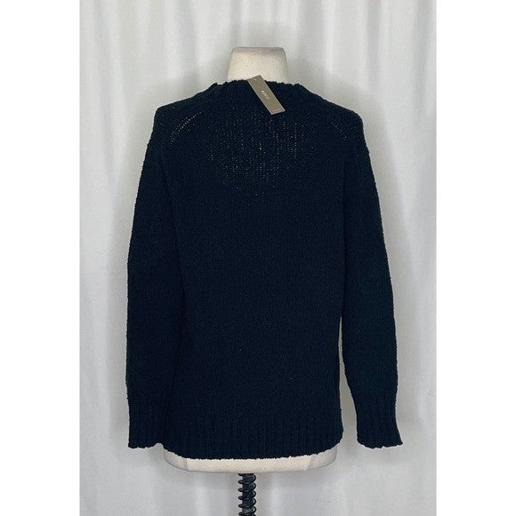 NWT!! J. CREW Marina V-Neck Cardigan Sweater Pockets Solid Black Preppy X-Small
