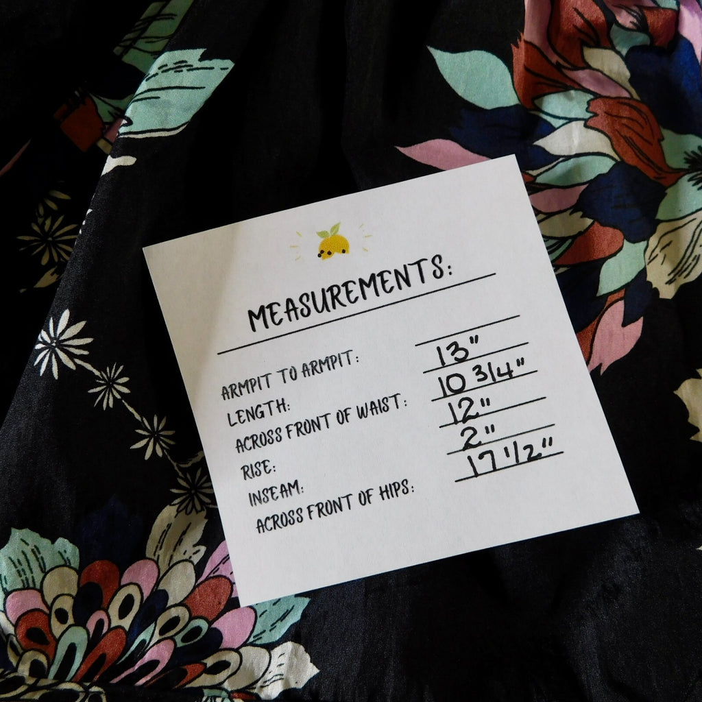 FREE PEOPLE Movement The Way Home Floral Shorts Black Athletic Print X-Small