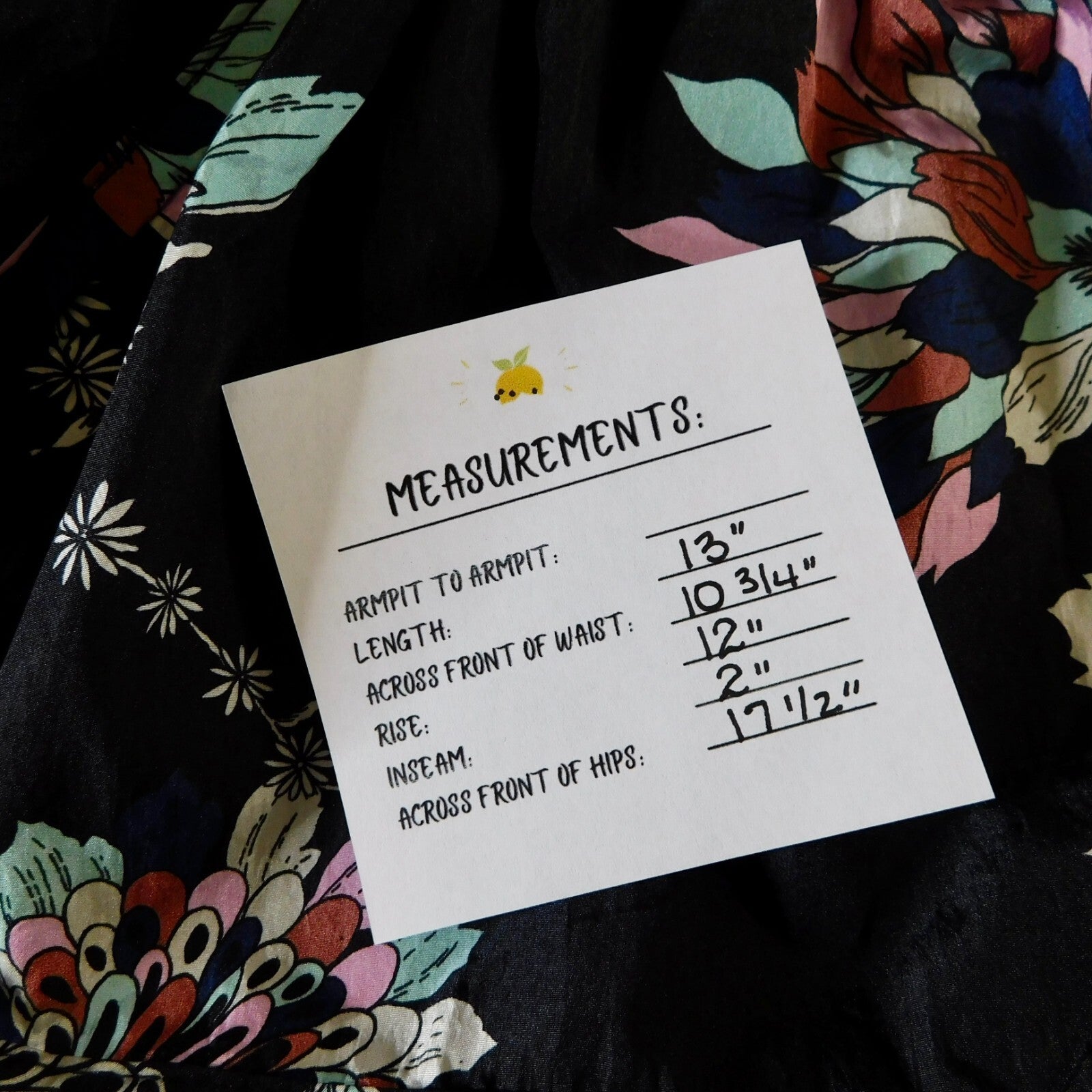 FREE PEOPLE Movement The Way Home Floral Shorts Black Athletic Print X-Small