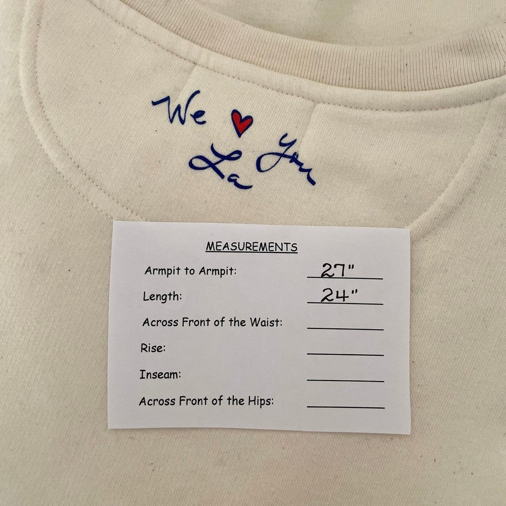 CLEOBELLA Los Angeles California Sweatshirt Pullover Graphic Map Hearts L.A. XL