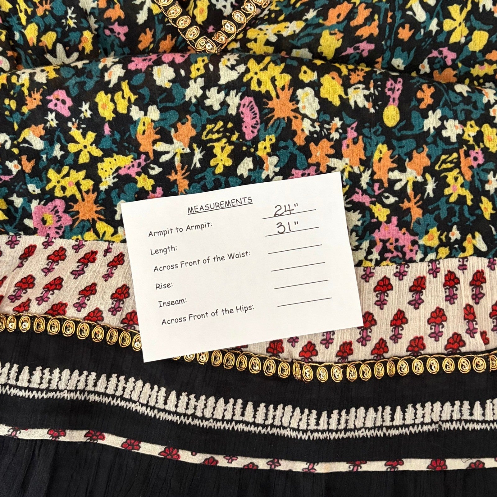 Revolve FREE PEOPLE Gardenia Tunic Top Shirt Floral Boho Festival Flowy Medium