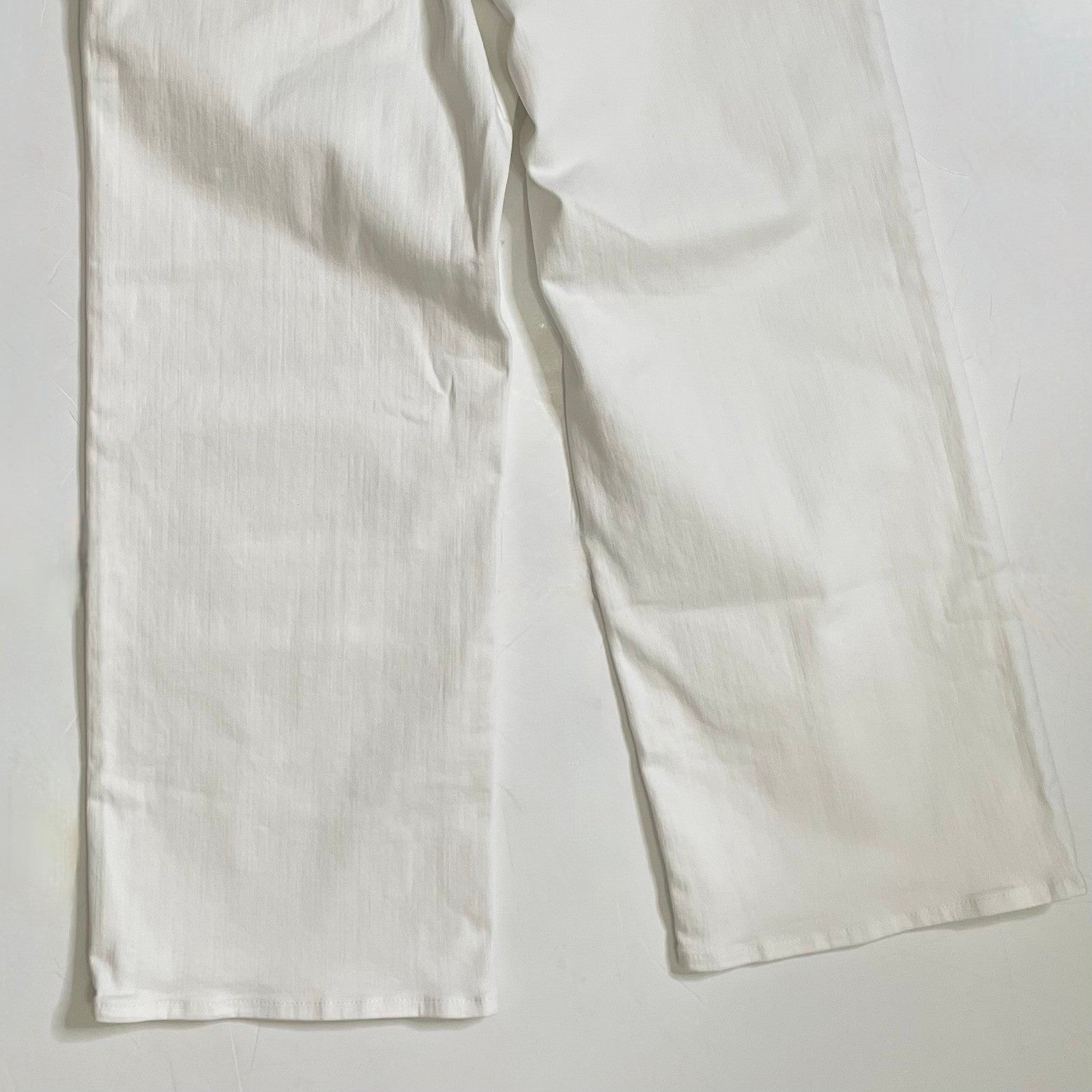 NWT!! J. CREW Slim Wide Jeans Stacked Buttons Solid White Size 29 Petite 29P