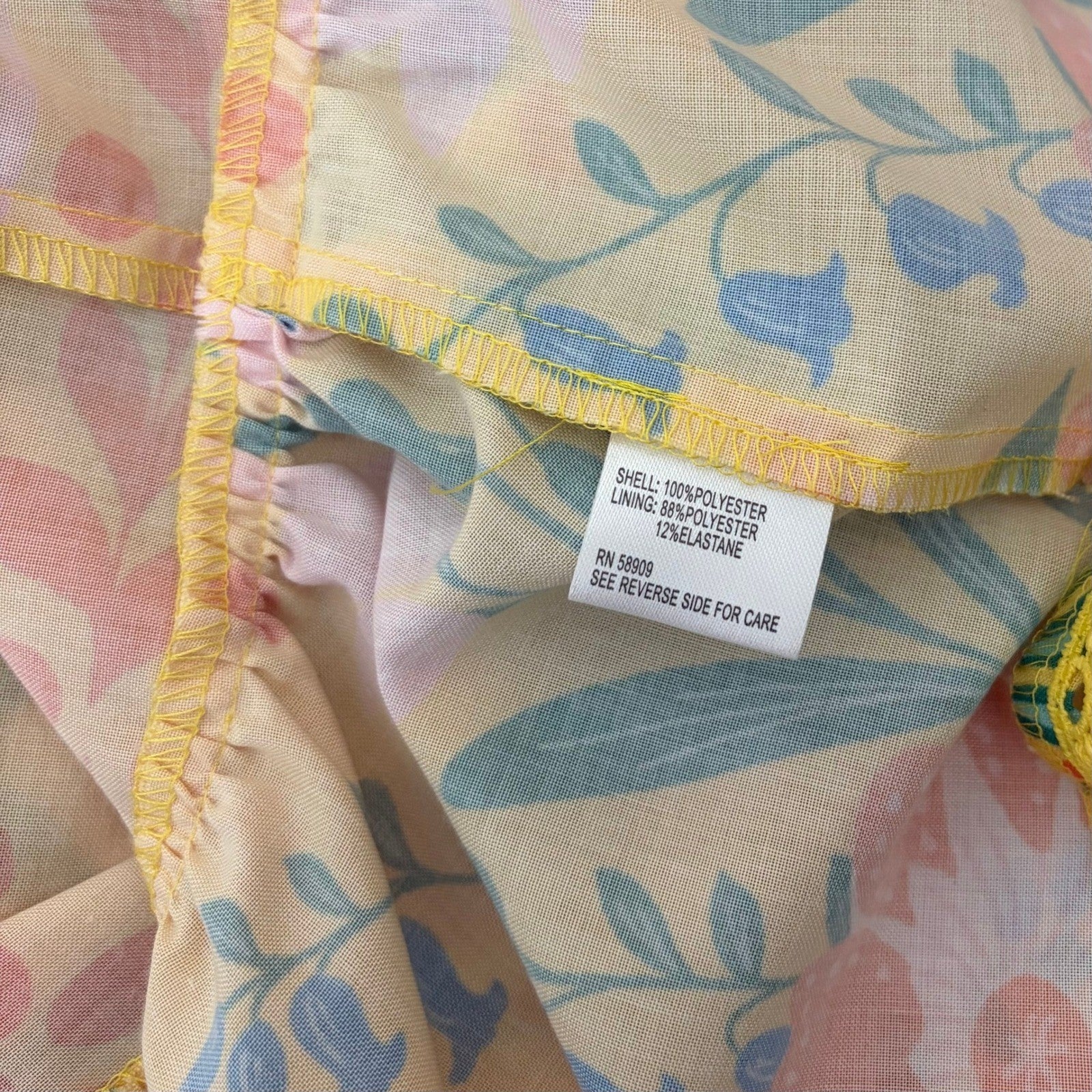 NWT!! CHELSEA & VIOLET Cecily Maxi Dress Yellow Floral Vacation Tiered X-Small