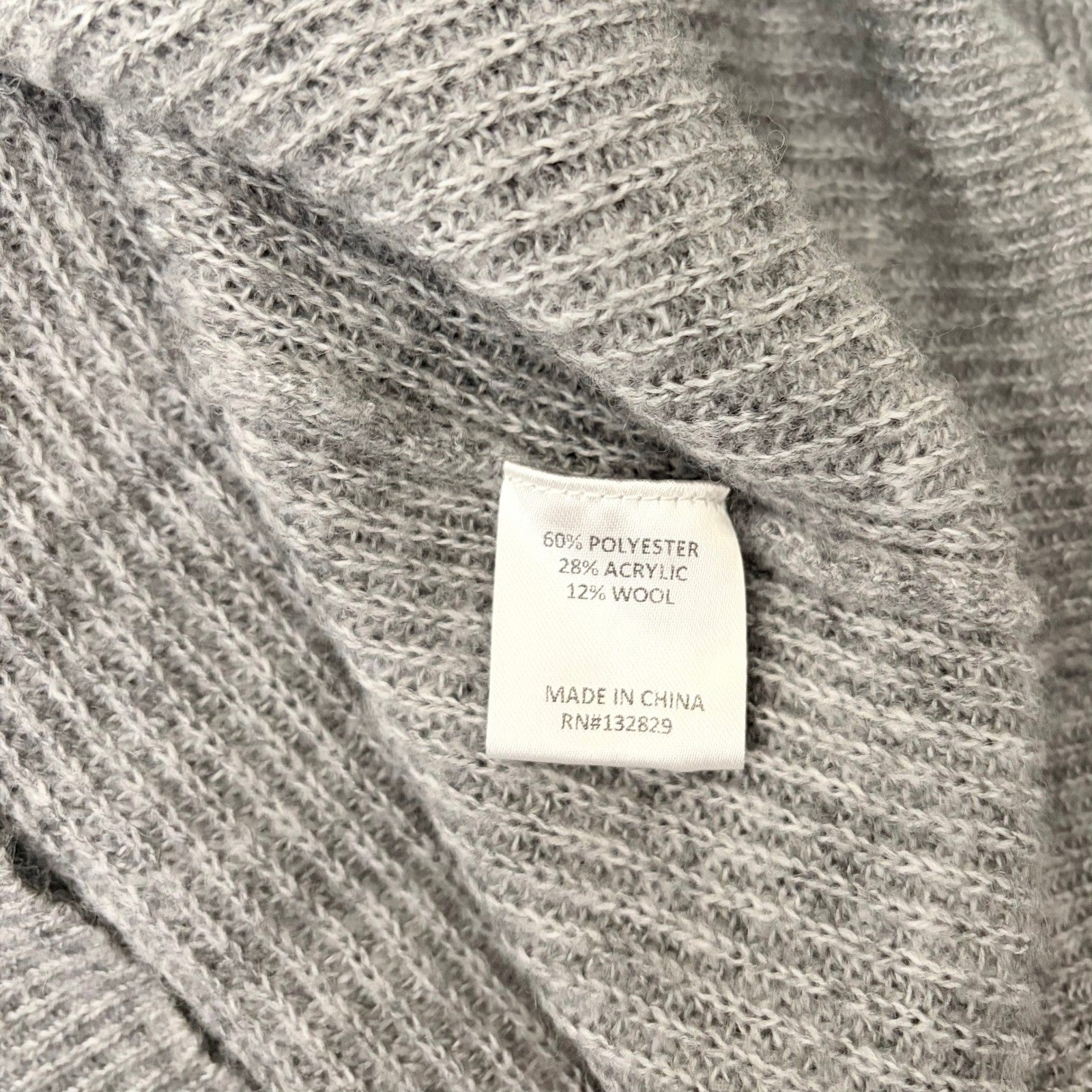 NWT!! Revolve L'ACADEMIE Rosette Sweater Grey Wool Blend Small