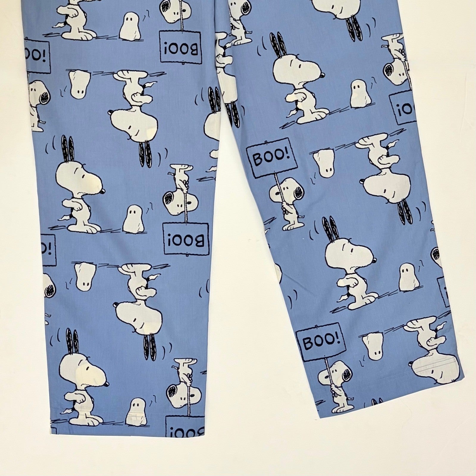 Adults HANNA ANDERSSON Snoopy Ghost Boo Pajama Pants Peanuts Charlie Brown XL