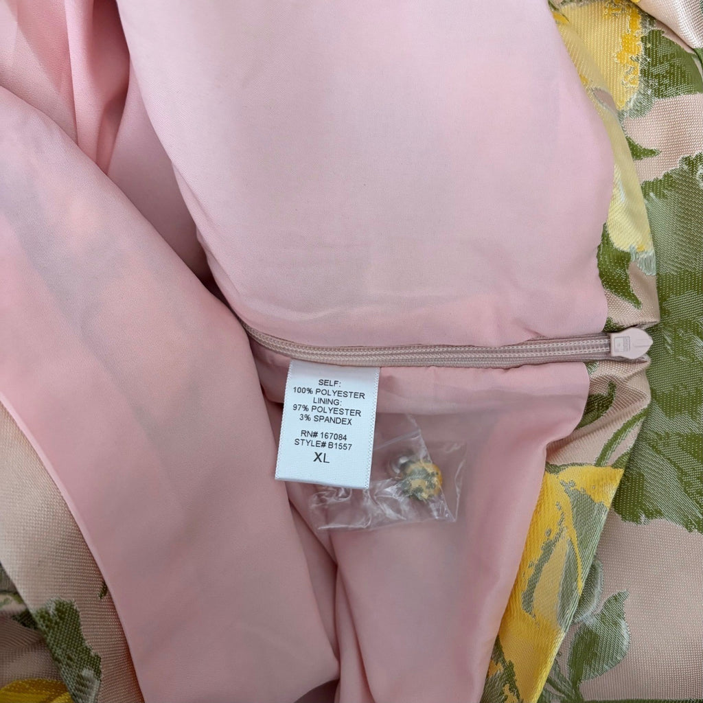 NWT! Tuckernuck POMANDER PLACE Floral Lotus Jacquard Thea Blouse X-Large