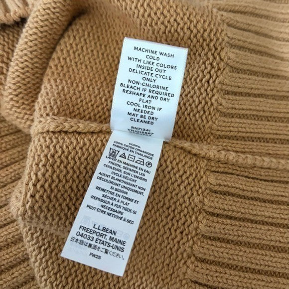 NWT!! FREE PEOPLE x L.L. BEAN Cotton Rollneck Sweater Hiking Boots X-Small