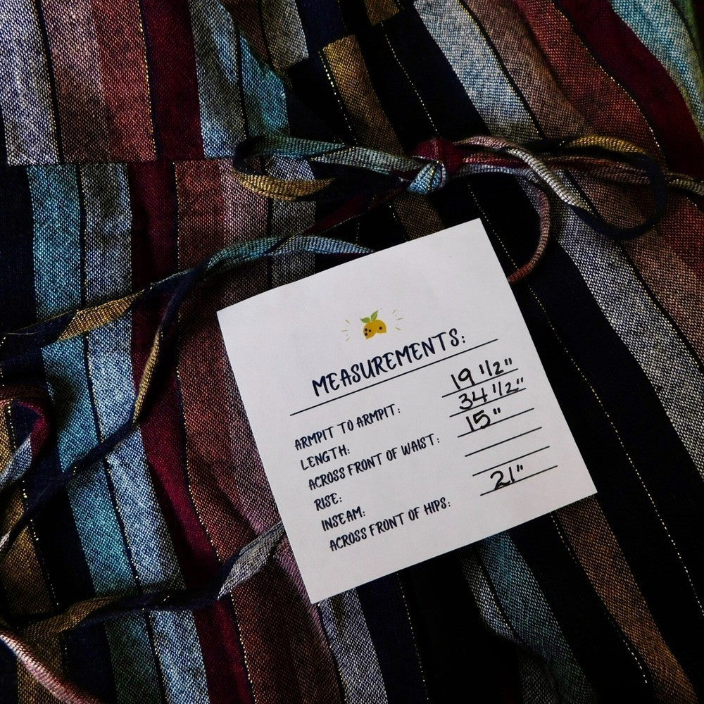 NWT!! RAILS Lola Varadero Stripe Wrap Dress Tie Waist Metallic Mini Medium