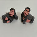 Vintage Pete Apsit NOAH'S ARK Set Two 2 Gorillas Apes Gordo Gouda Animal Figures