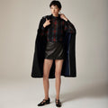 NWT! J. CREW Ruffleneck Top Stewart Tartan Plaid Chiffon Festive Preppy XX-Small