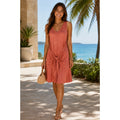 NWT!! Anthropologie DOLAN Tie Front Dress Stripe Resort Vacation Medium Petite