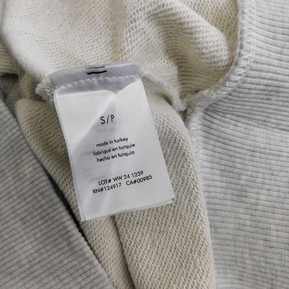 NWT!! WEWOREWHAT Half Zip Hoodie Heathered Gray Sweatshirt Hood Athleisure Small