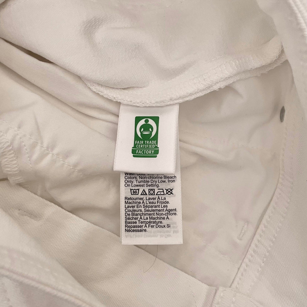 NWT!! J. CREW Slim Wide Leg Jeans Stacked Buttons Solid White Preppy Size 27