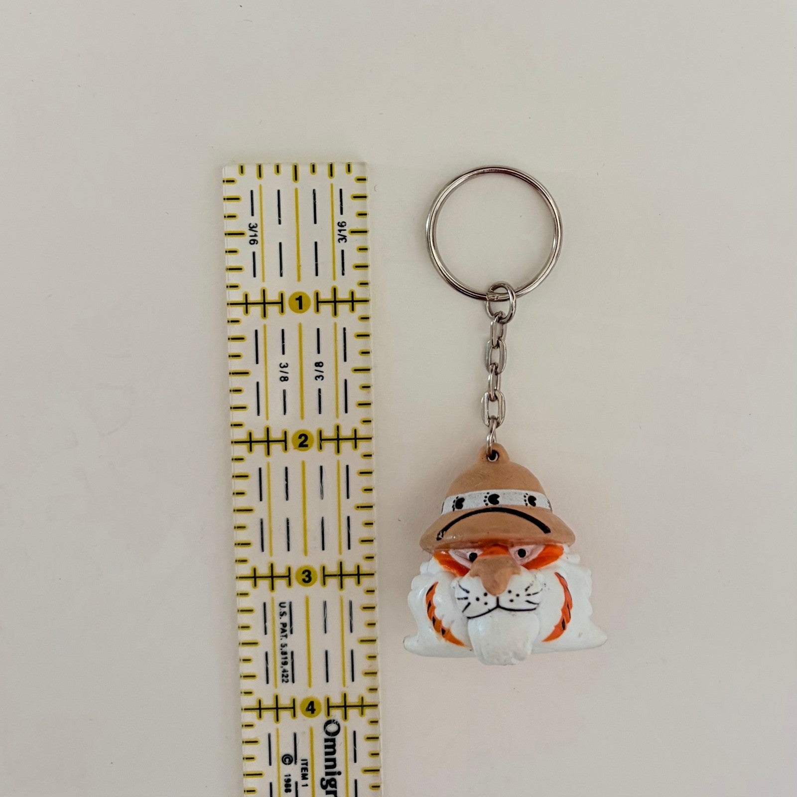 Vintage EXXON Tony The Tiger Gas Promotional Key Chain Car Keys Collectible