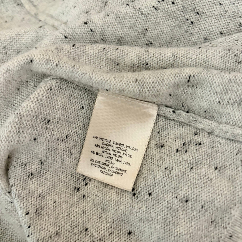 Anthropologie MOTH Gray Lyra Bell Sleeve Waterfall Cardigan Sweater Medium