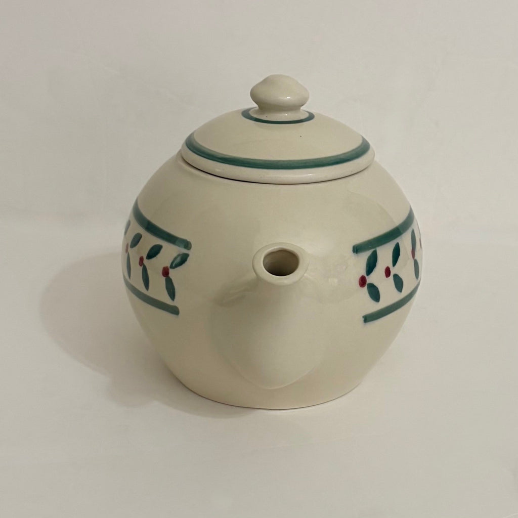 Vintage HARTSTONE Pottery Stoneware Berries Teapot Lidded Ceramic Made in USA