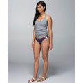 NWT!! LULULEMON Athletica Shanti Surf Bikini Bottoms Cadet Blue Stripe Size 4