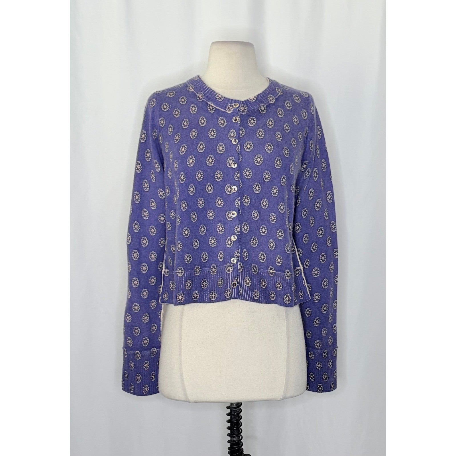 NWT!! FREE PEOPLE Nocturnal Patterned Cardigan Sweater Cardi Floral Small