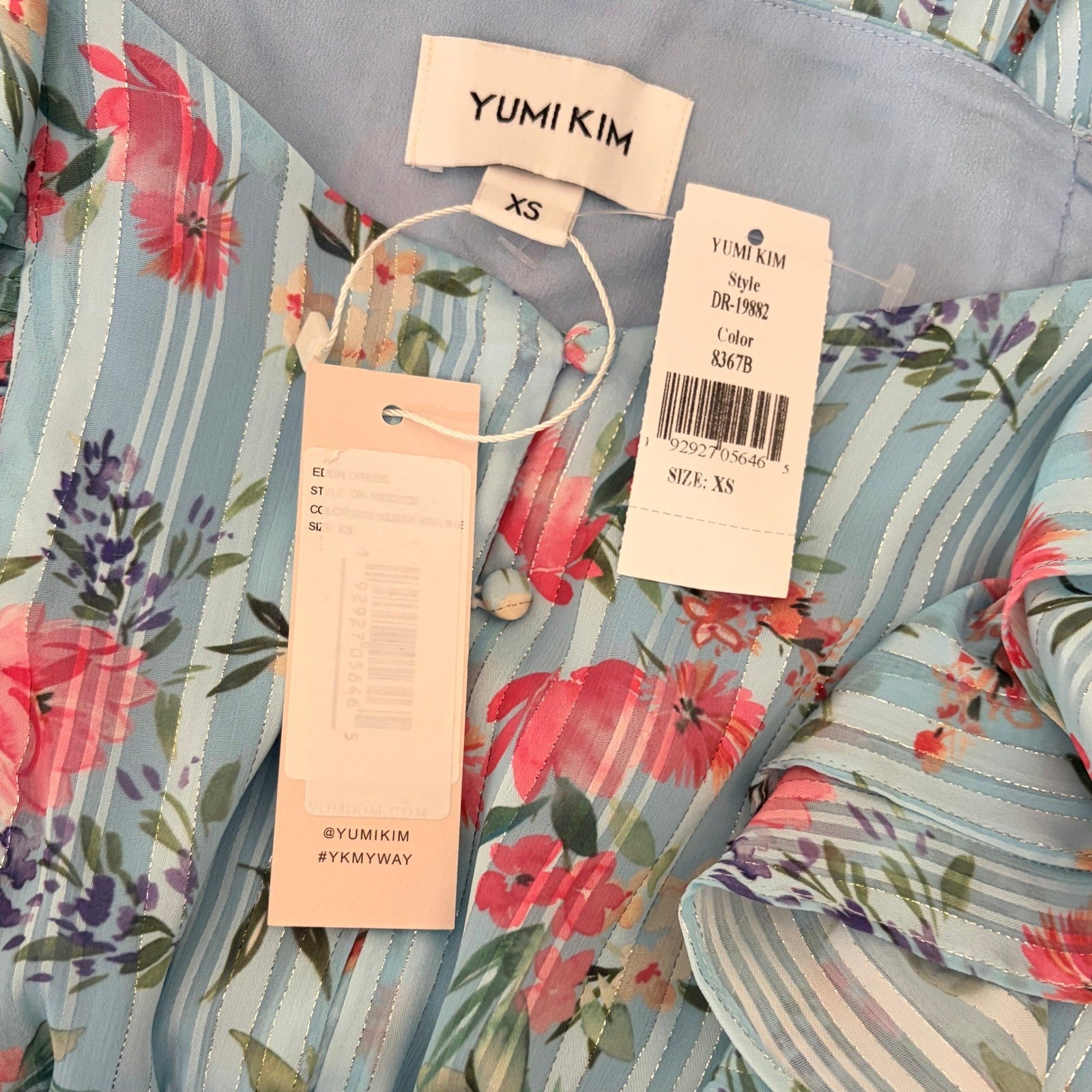 NWT!! Revolve YUMI KIM Eden Dress Floral Mulberry Angel Mini Party X-Small