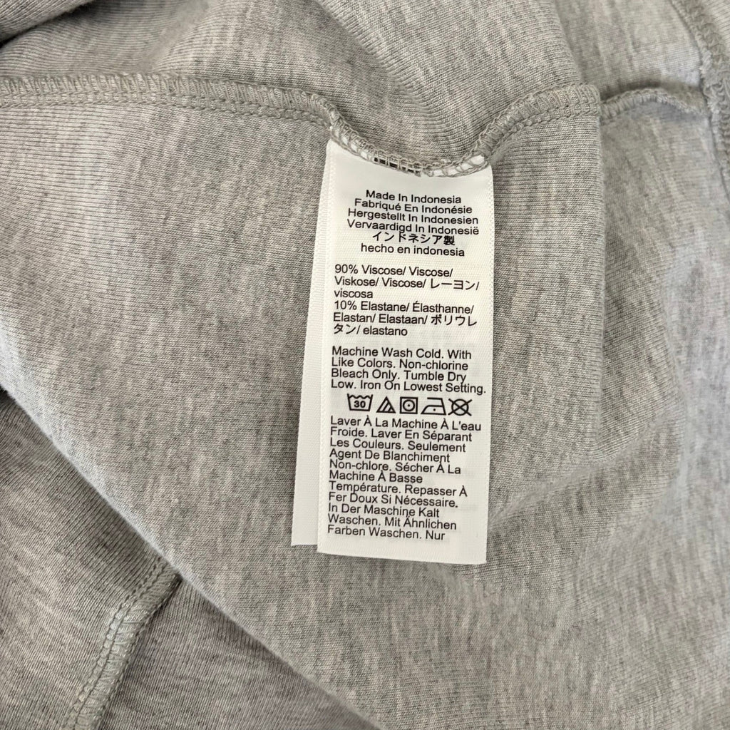 J. CREW Refined Rib Elbow-Sleeve T-Shirt Tee Top Shirt Heathered Silver Large