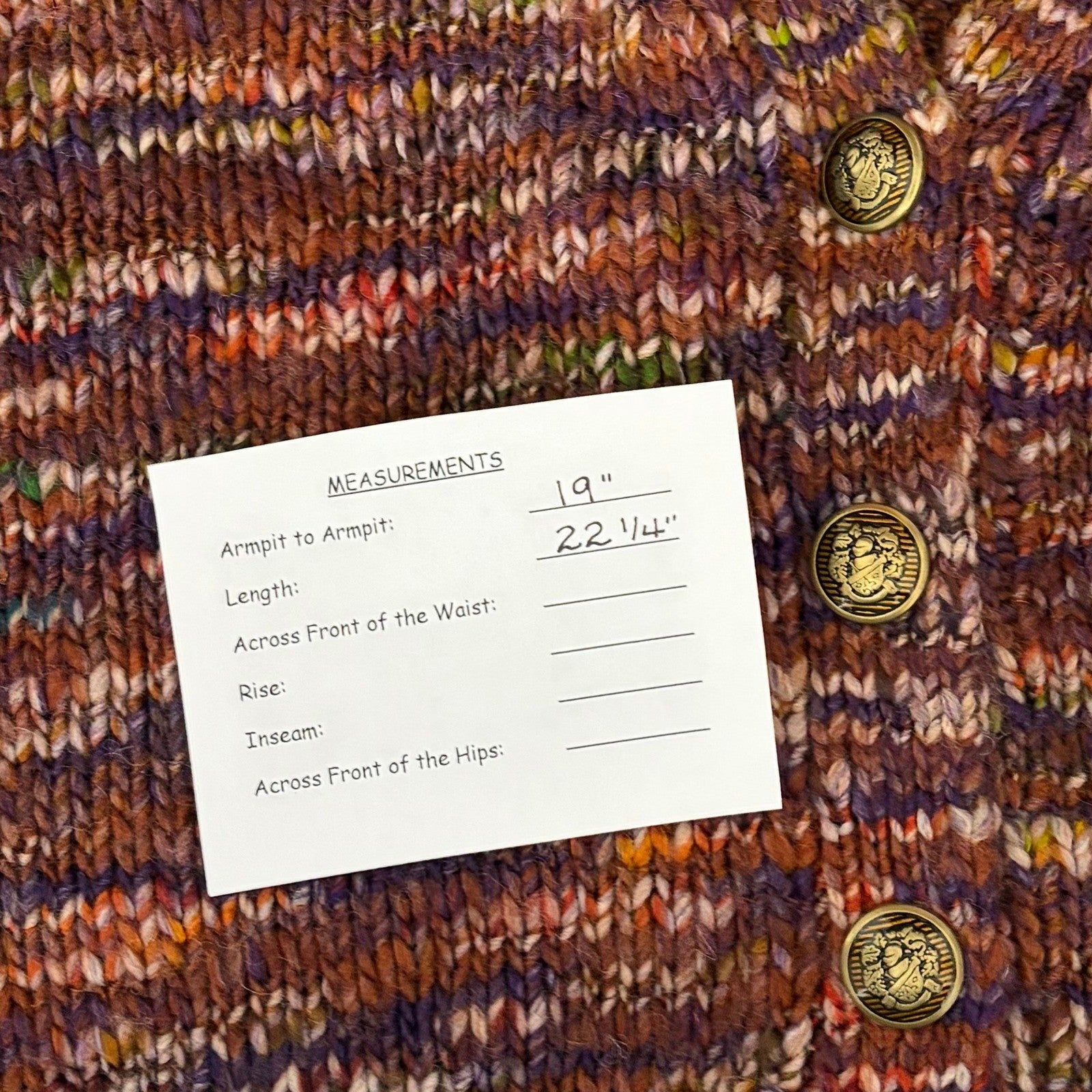 VERONICA BEARD Amosa Wool Cardigan Sweater Marled Puff Sleeves Burgundy Large