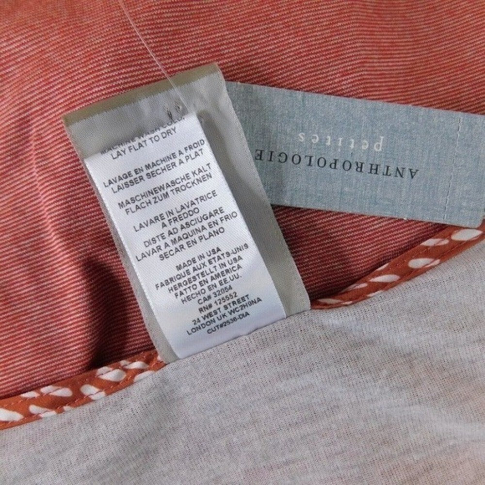 NWT!! Anthropologie DOLAN Tie Front Dress Stripe Resort Vacation Medium Petite