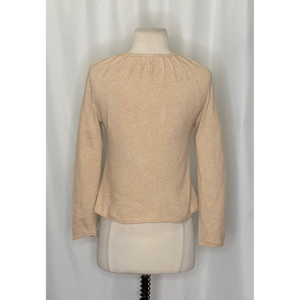 Anthropologie CHARLIE & ROBIN Cashmere Wool Cropped Cardigan Sweater Small