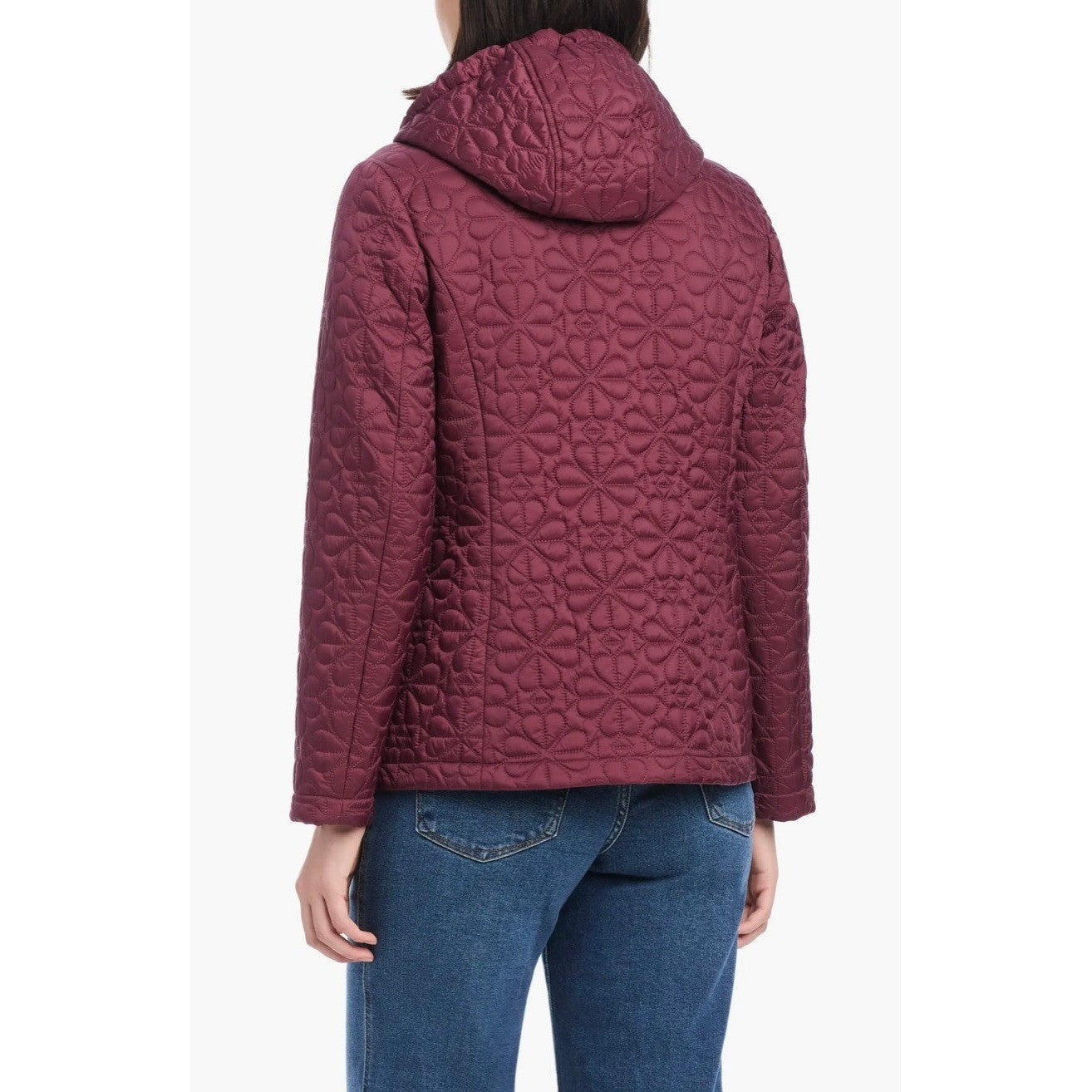 NWT!! KATE SPADE New York Water Resistant Hooded Floral Quilted Jacket X-Large