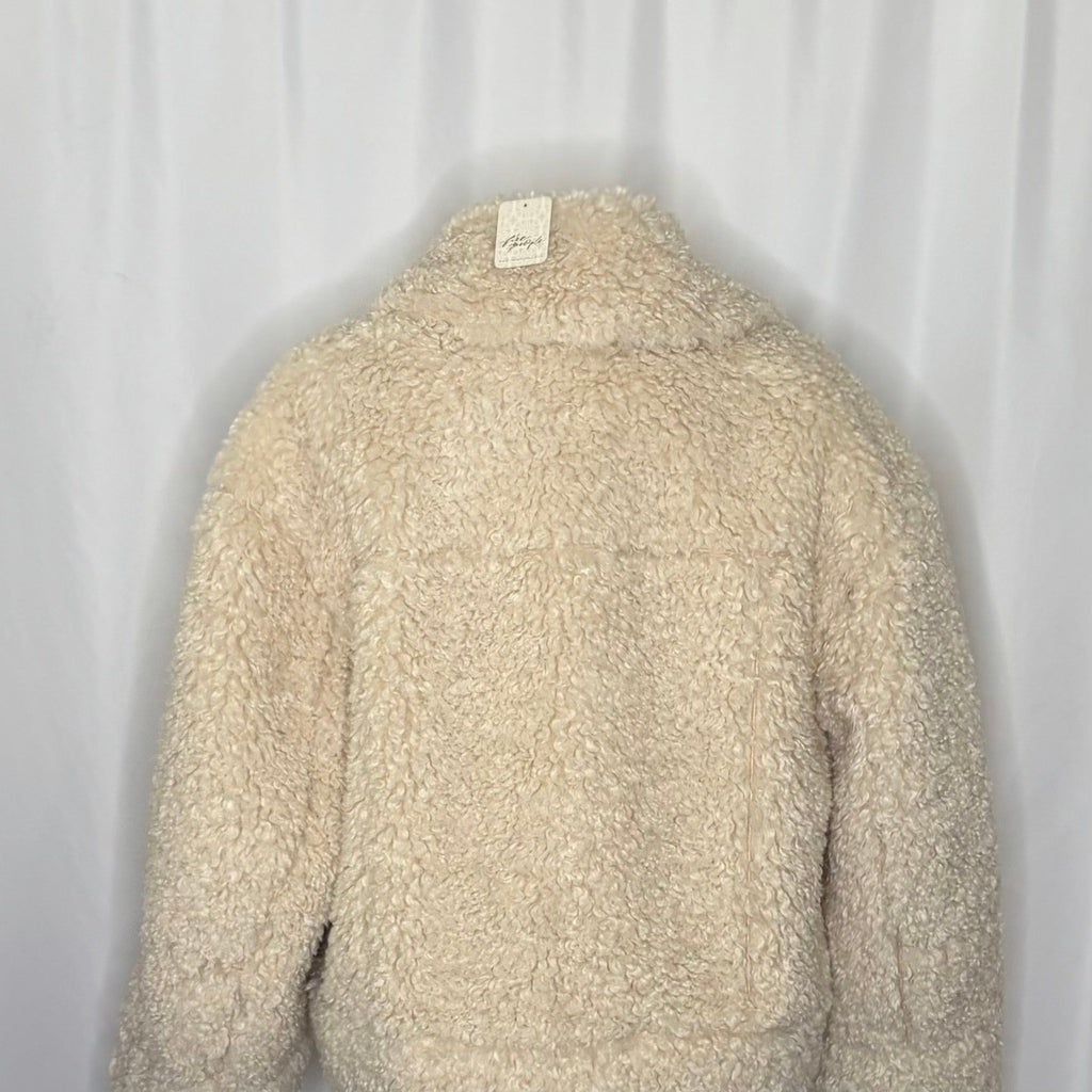 NWT!! FREE PEOPLE Jolie Teddy Coat Faux Fur Oversized Bohemian Outdoors Medium